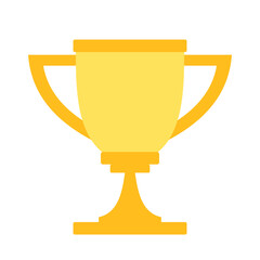 Golden Trophy Icon - Vector Illustration