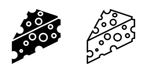 cheese icon on white background