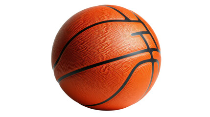 Basketball displayed on a clean surface illustrates sports equipment ready for play or practice in a bright indoor environment