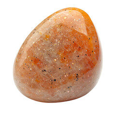 Sunstone Piece with Peachy Tones Isolated on Transparent Background