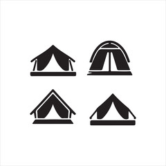 vector illustration of a camp icons