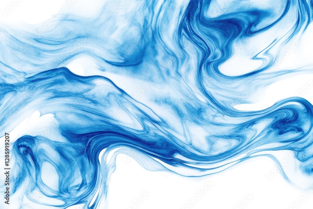 Poster a close-up shot of a blue liquid substance in a container, great for science and research use cases