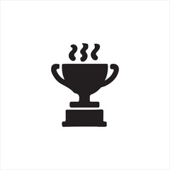 gold cup isolated on white background