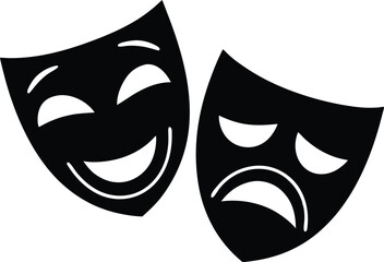 Theater mask. Vector