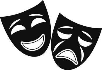 Theater mask. Vector