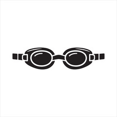 swimming goggles isolated on white