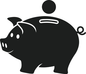 Piggy bank. Money box. Vector 