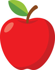 Simple Apple in flat style. Vector 