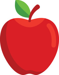 Simple Apple in flat style. Vector 