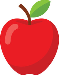 Simple Apple in flat style. Vector 