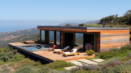 A green home featuring a passive cooling system and natural ventilation.