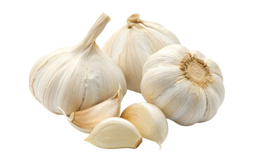Obraz premium Organic Garlic Clove PNG Clipart with Transparent Background