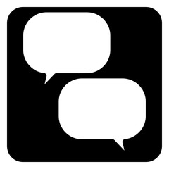 Fototapeta premium Bubble chat icon
