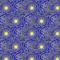 PrintNavy bandana seamless pattern Block print pattern Chuniri pattern