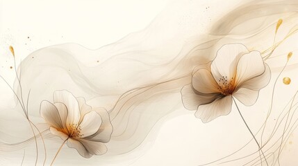 Delicate Flowers Bloom with Soft Colors and Elegant Designs