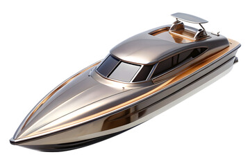 Naklejka premium Luxury Yacht: Sleek and modern, a luxurious yacht gleams with a polished finish, evoking a sense of opulence and the open sea. 