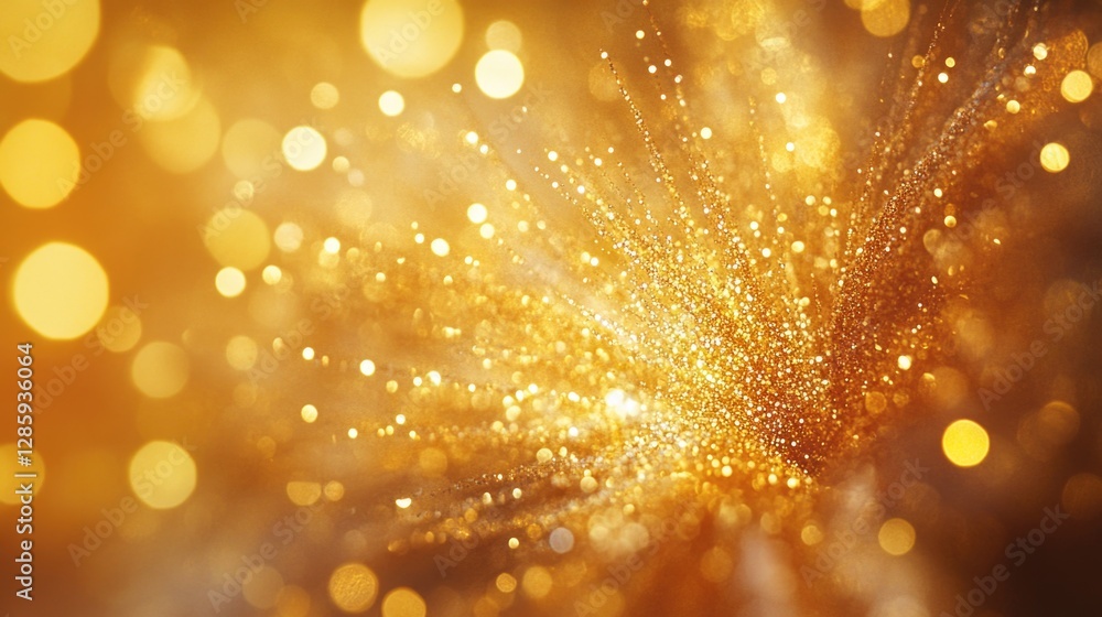 Aufkleber a blurry image of a warm and inviting golden light