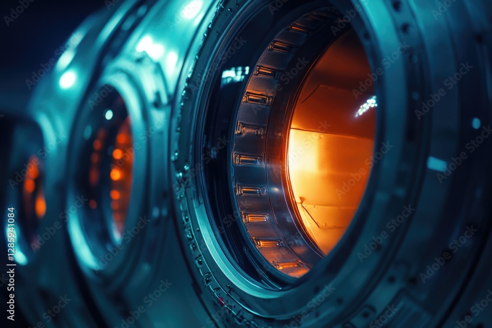 Poster a detailed shot of a camera lens and its components