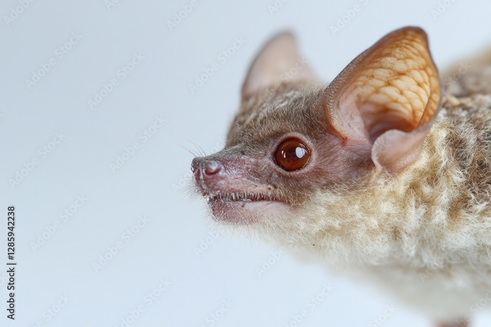 Poster close-up of a small animal on a white background, suitable for use in editorial or educational conte