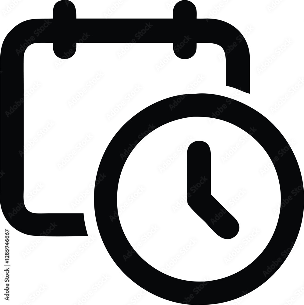 Poster vector icon for task management or report or project process — clean, modern design for scheduling t