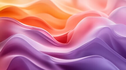 Fototapeta premium An abstract illustration showcasing vibrant colors and fluid smooth shapes