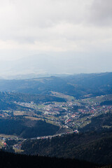 Fototapeta premium aerial view of the city
