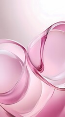 Obraz premium digital technology pink water drop bubble liquid poster background