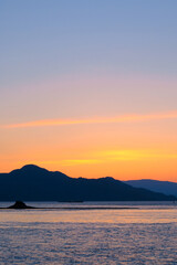 Naklejka premium 海辺の夕景