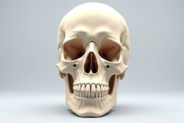 Fototapeta premium Realistic 3D Human Skull Model for Anatomy Study