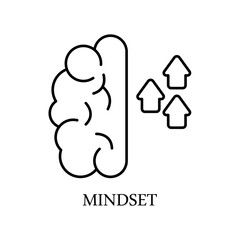 Icon a mindset, isolated against a clean background.