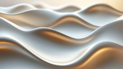 Obraz premium Beautiful abstract image of smooth undulating surfaces in a studio
