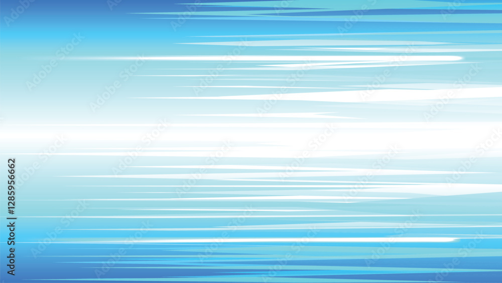 Poster speed line background.blue wide abstract background with glowing speed and movement light effect.