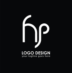 HP HP Logo Design, Creative Minimal Letter HP HP Monogram