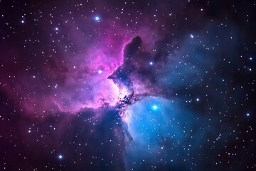 Obraz premium Nebula space cosmic clouds galaxy stars