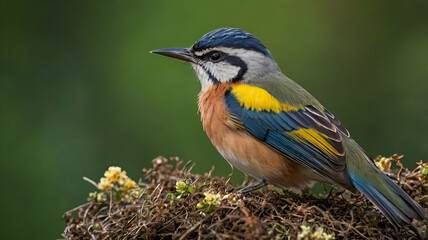 great tit on a branch
