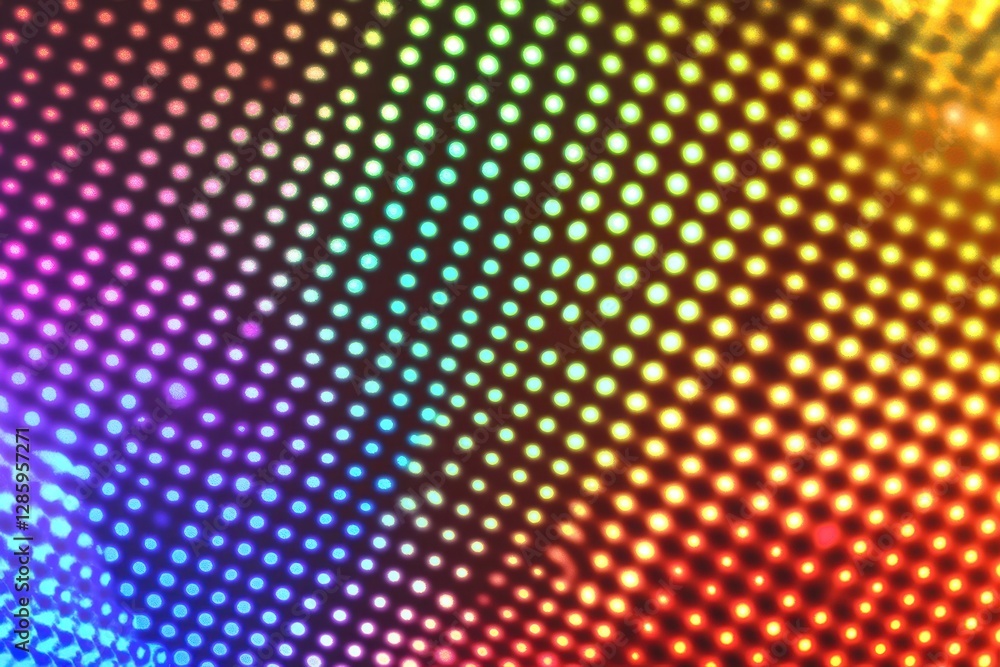Poster vibrant display of colorful dots arranged in a mesmerizing pattern showcasing a blend of hues and gr