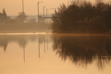 Morning calm at the Barrage
