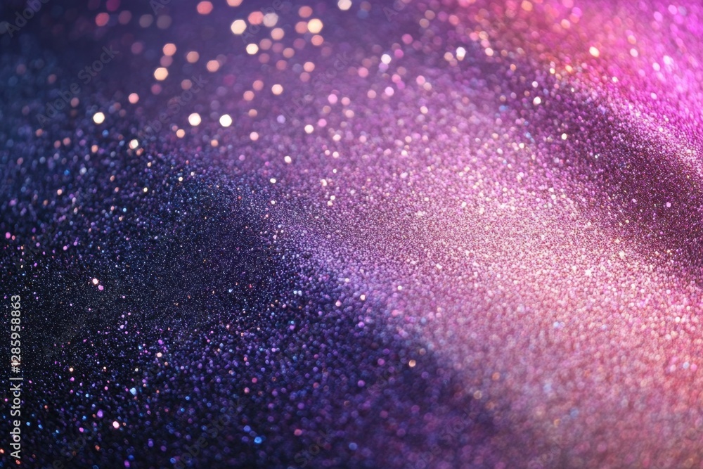 Aufkleber cosmic shimmer of vibrant hues dancing in twilight as light creates ethereal patterns across the sur