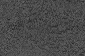 Dark gray color abstract synthetic leather pattern for background. Closeup top view shade of black surface-level artificial leather material, which is perfect backdrop texture for the design element