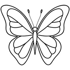 Elegant Butterfly Outline