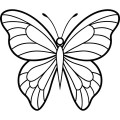 Elegant Butterfly Outline
