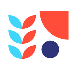 Abstract Bauhaus Geometric Decorative