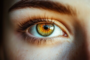 Obraz premium Portrait of an individual's facial feature, ideal for personal identity or character concept illustrations