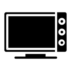 Microwave Glyph Icon