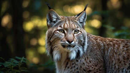Obraz premium Close-up of a lynx head