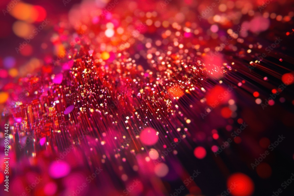 Poster vibrant abstract exploration of colors and light creating a mesmerizing atmosphere of wonder and exc