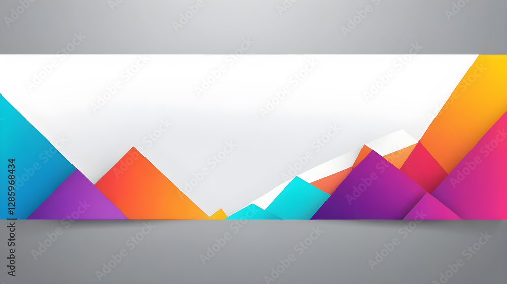 Poster abstract web banner design template. banner - design element