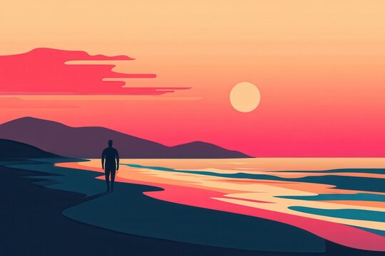 Serene beach walks for digital detox and peace of mind: Embrace tranquility and reconnect with nature.