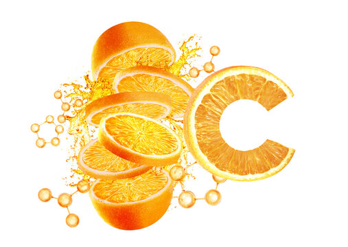 orange slice , vitamin c
