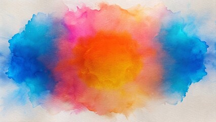 Vibrant Watercolor Abstract with Blending Colors